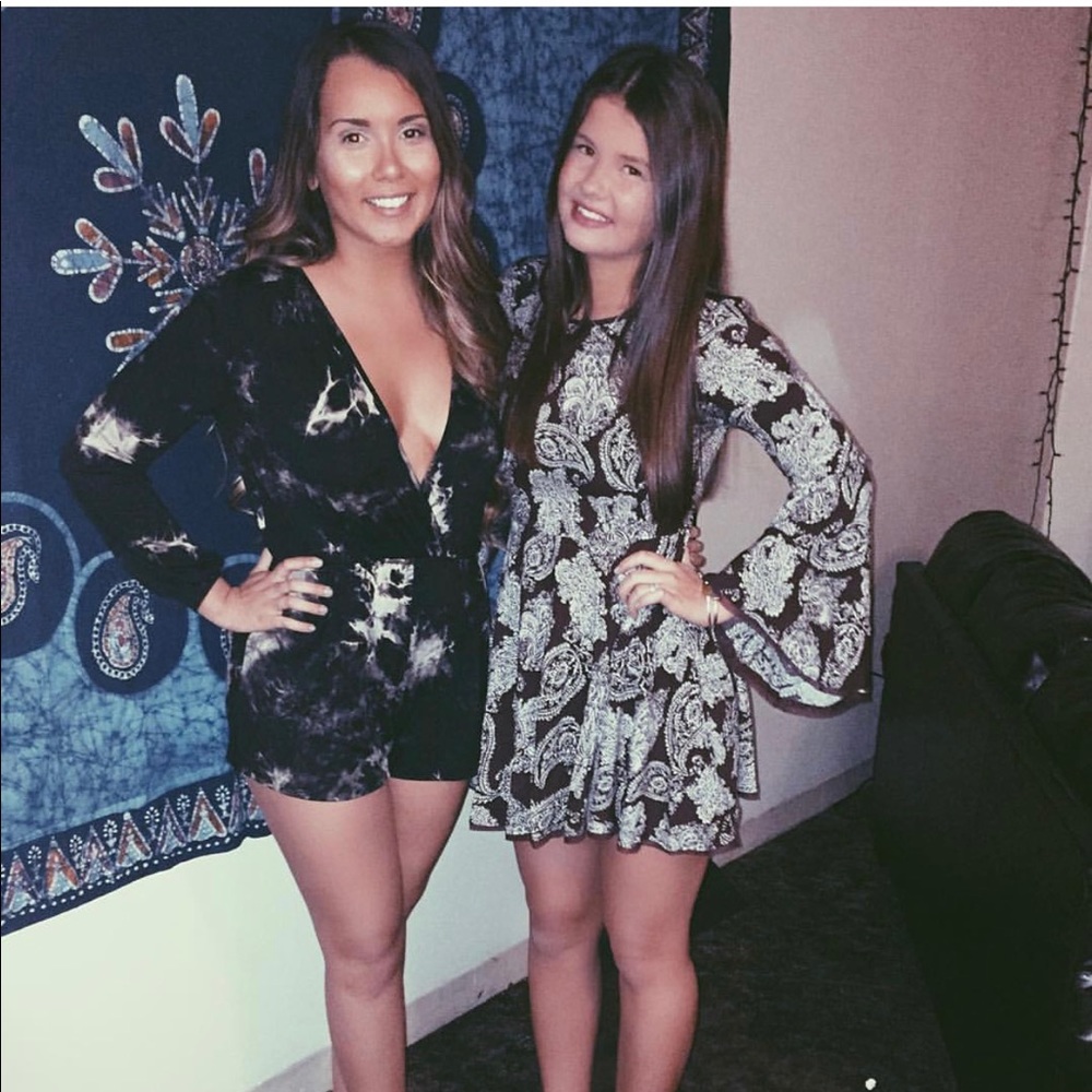 Urban outfitters paisley long sleeve dress